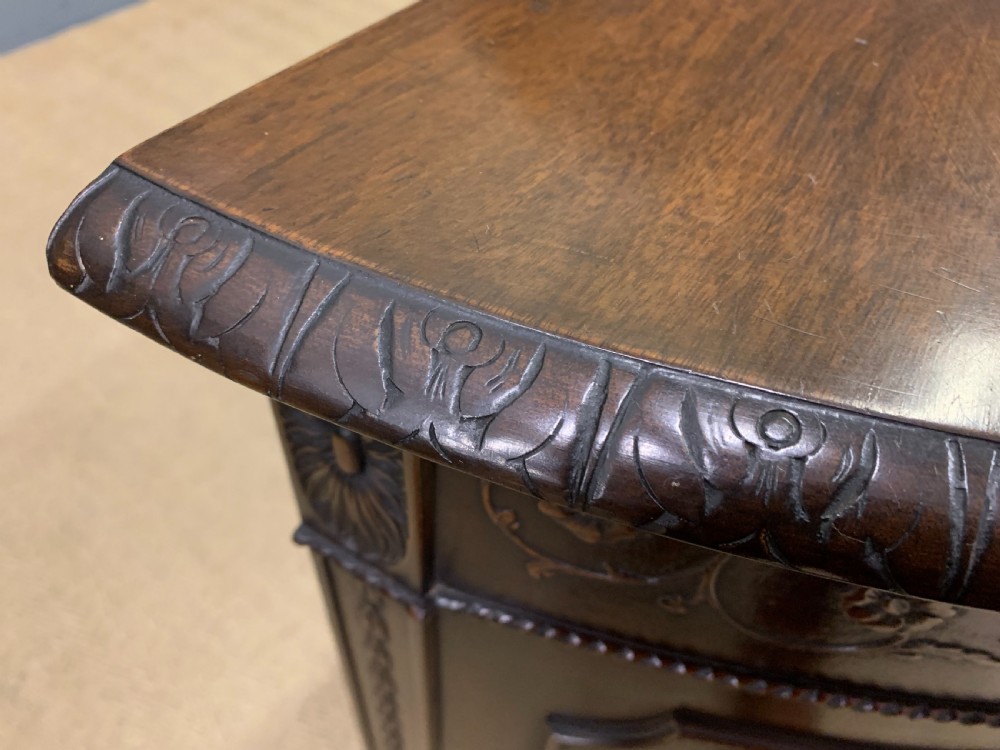 Adams Style Mahogany Demi Lune Commode View XIV