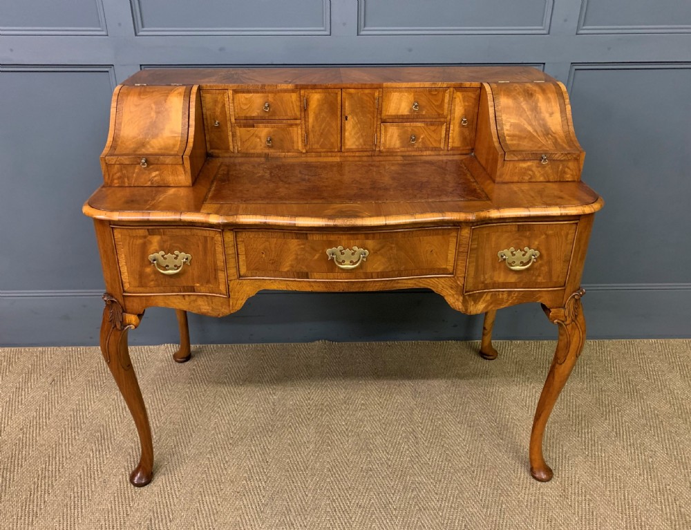 Burr Walnut Carlton House Desk