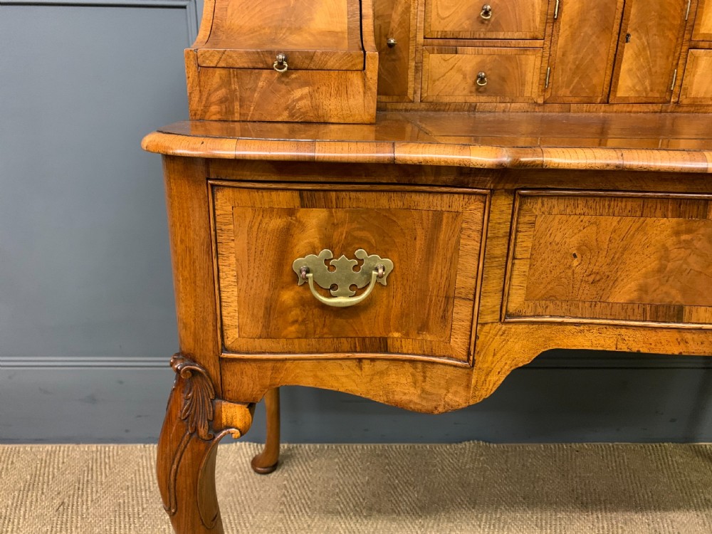 Burr Walnut Carlton House Desk View IV