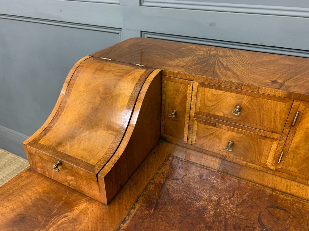Burr Walnut Carlton House Desk View V