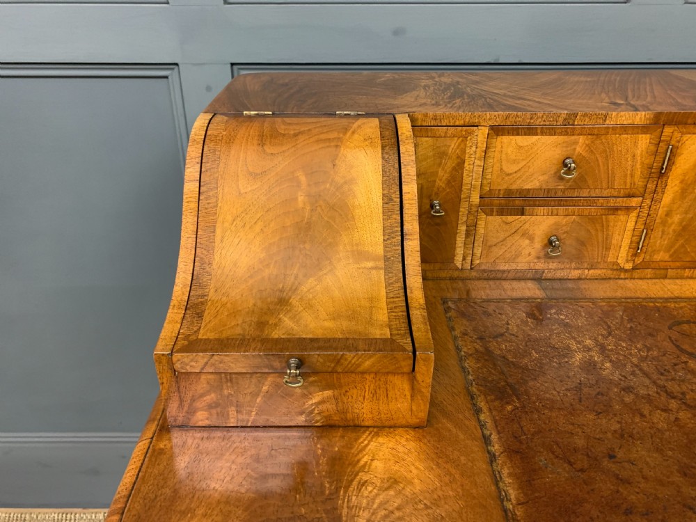 Burr Walnut Carlton House Desk View VI