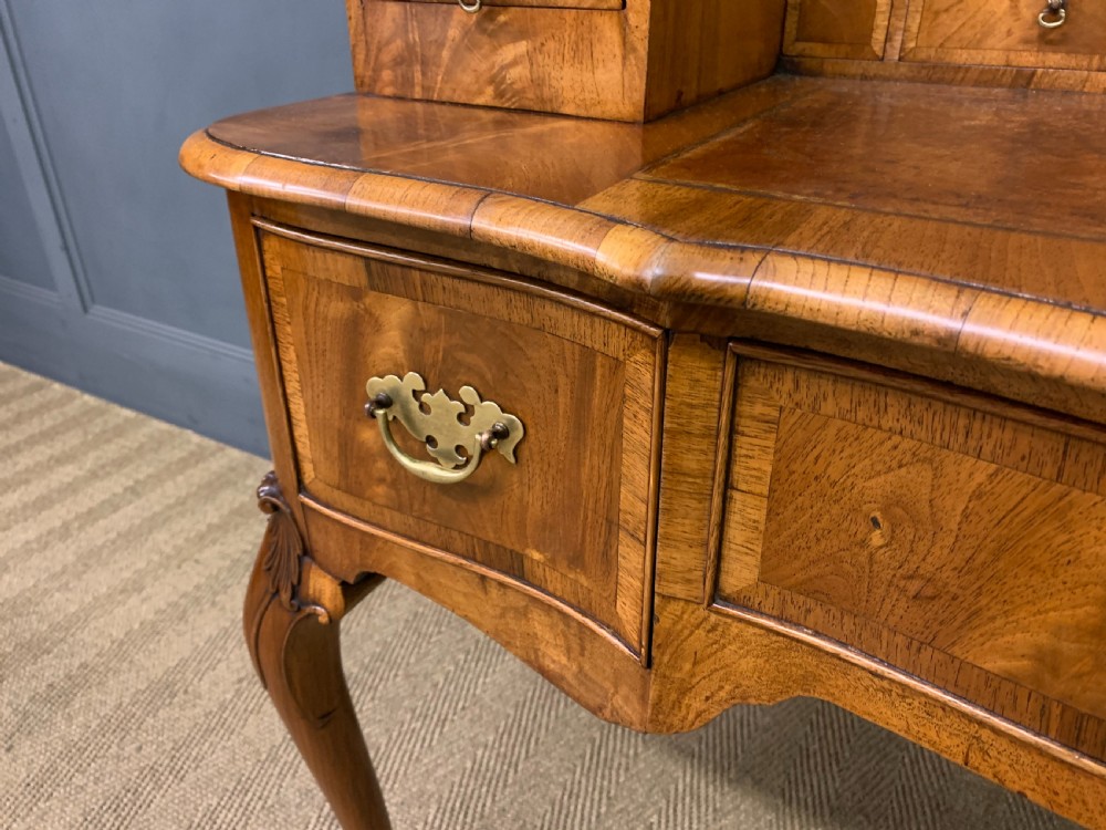 Burr Walnut Carlton House Desk View VII