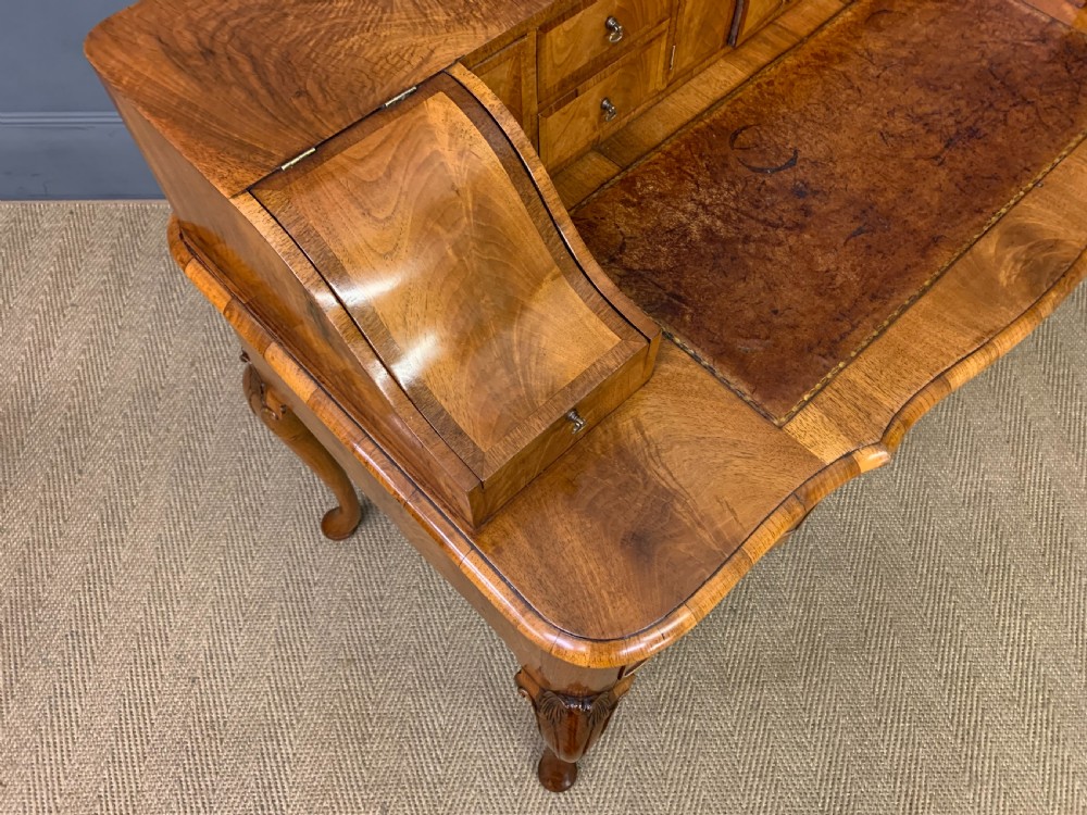 Burr Walnut Carlton House Desk View X