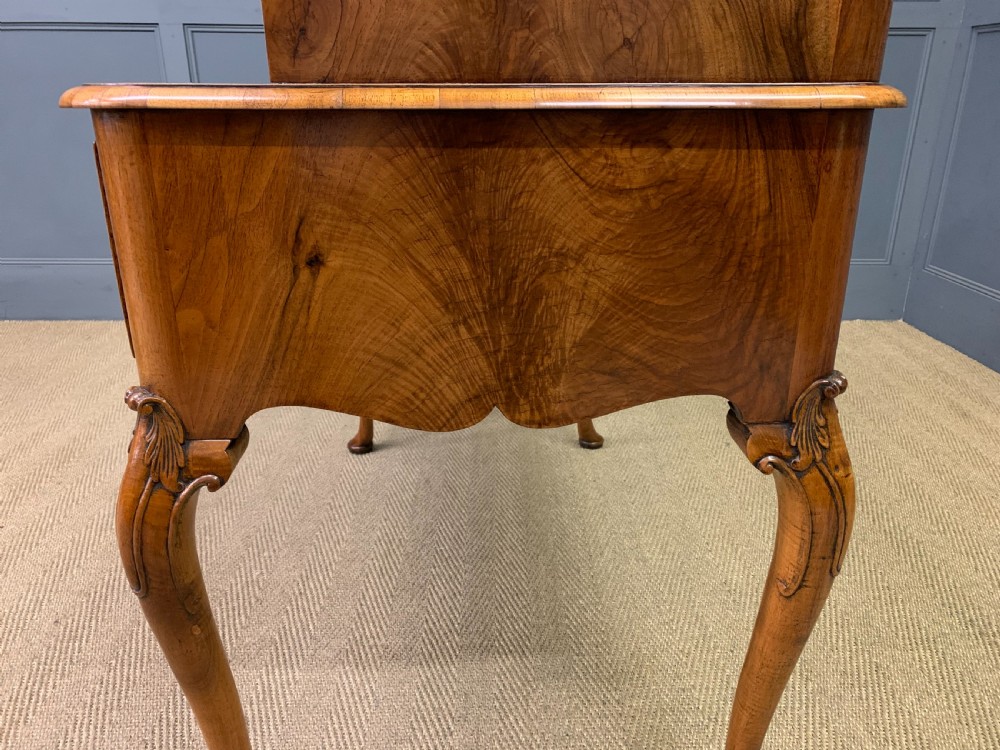 Burr Walnut Carlton House Desk View XVII