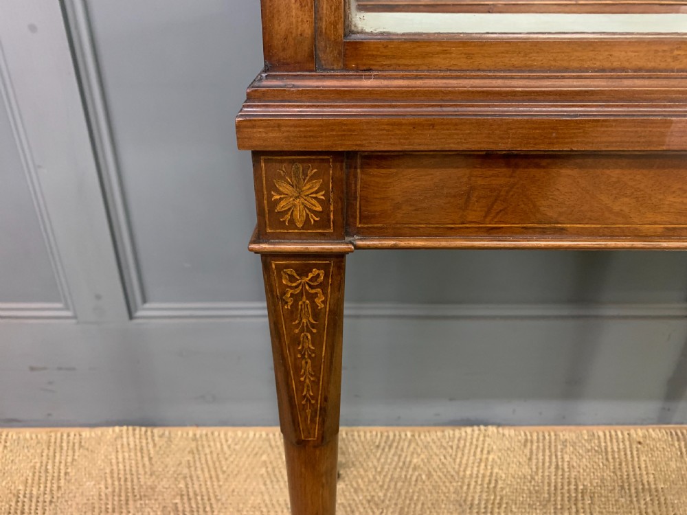Inlaid Mahogany Display Cabinet View V
