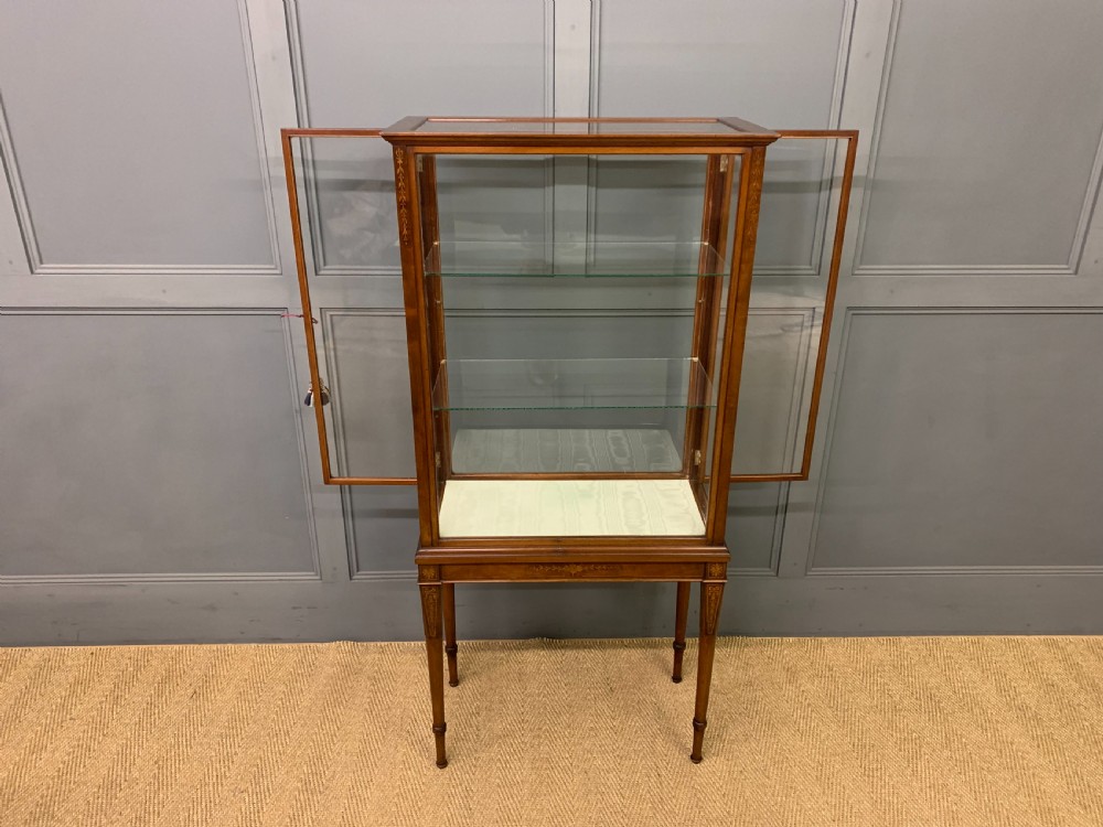 Inlaid Mahogany Display Cabinet View XIII