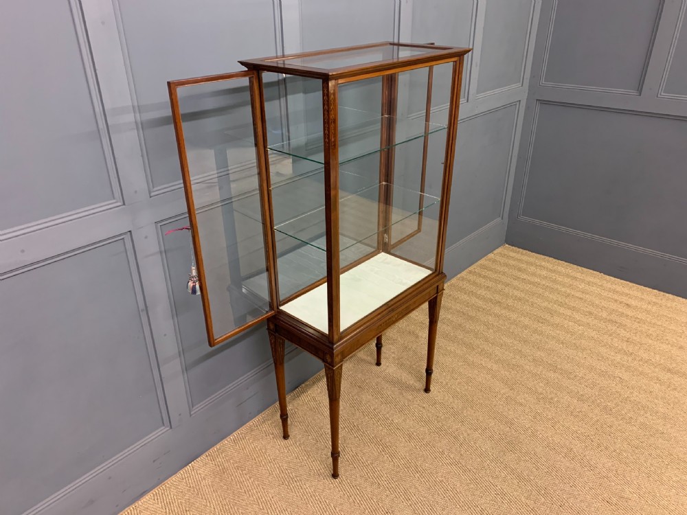 Inlaid Mahogany Display Cabinet View XIV