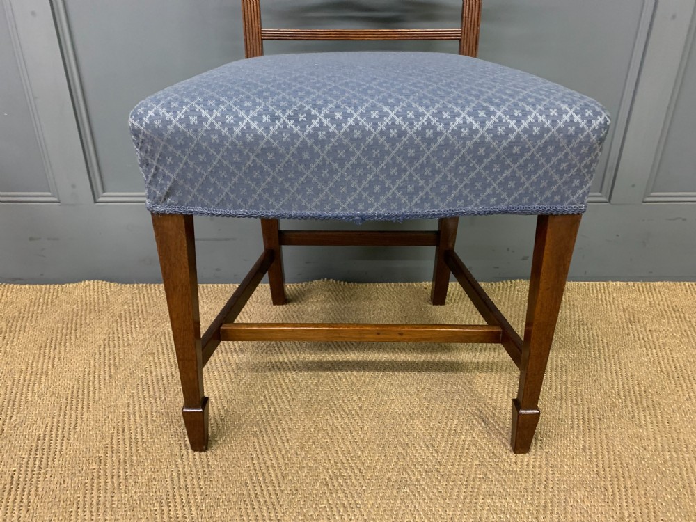 Set of 10 Georgian Inlaid Mahogany Dining Chairs View IX
