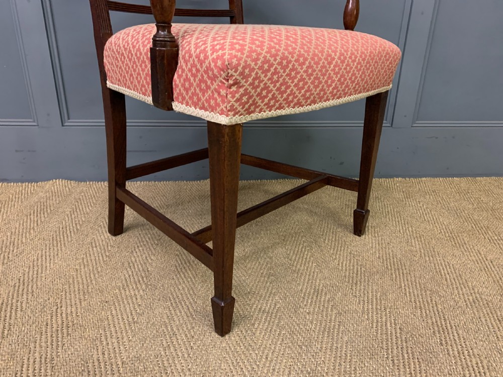 Set of 10 Georgian Inlaid Mahogany Dining Chairs View XVII
