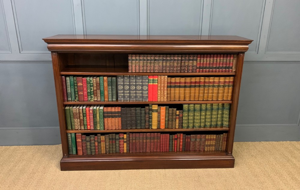 Pair of Mahogany Open Bookcases by Holland and Sons View XII