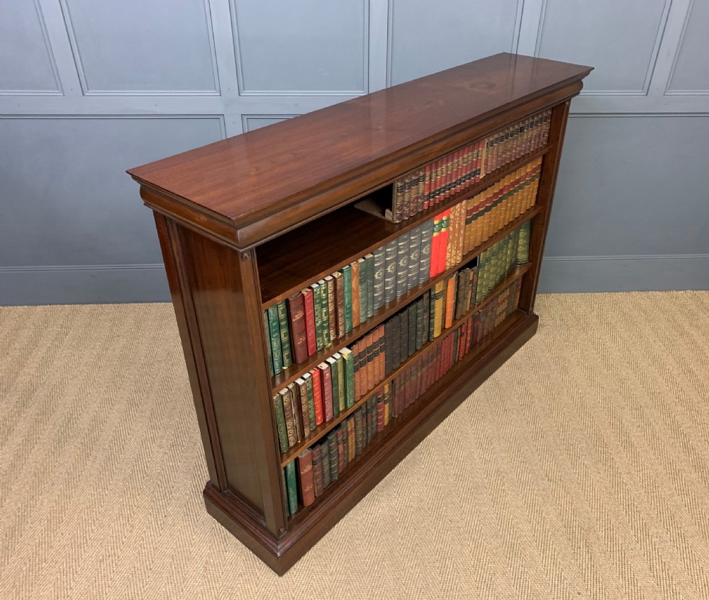 Pair of Mahogany Open Bookcases by Holland and Sons View XX