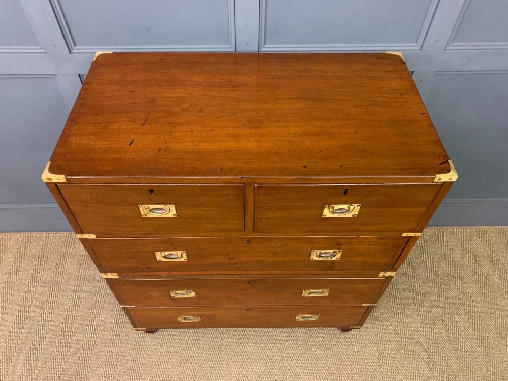 Victorian Walnut Military Chest of Drawers View III