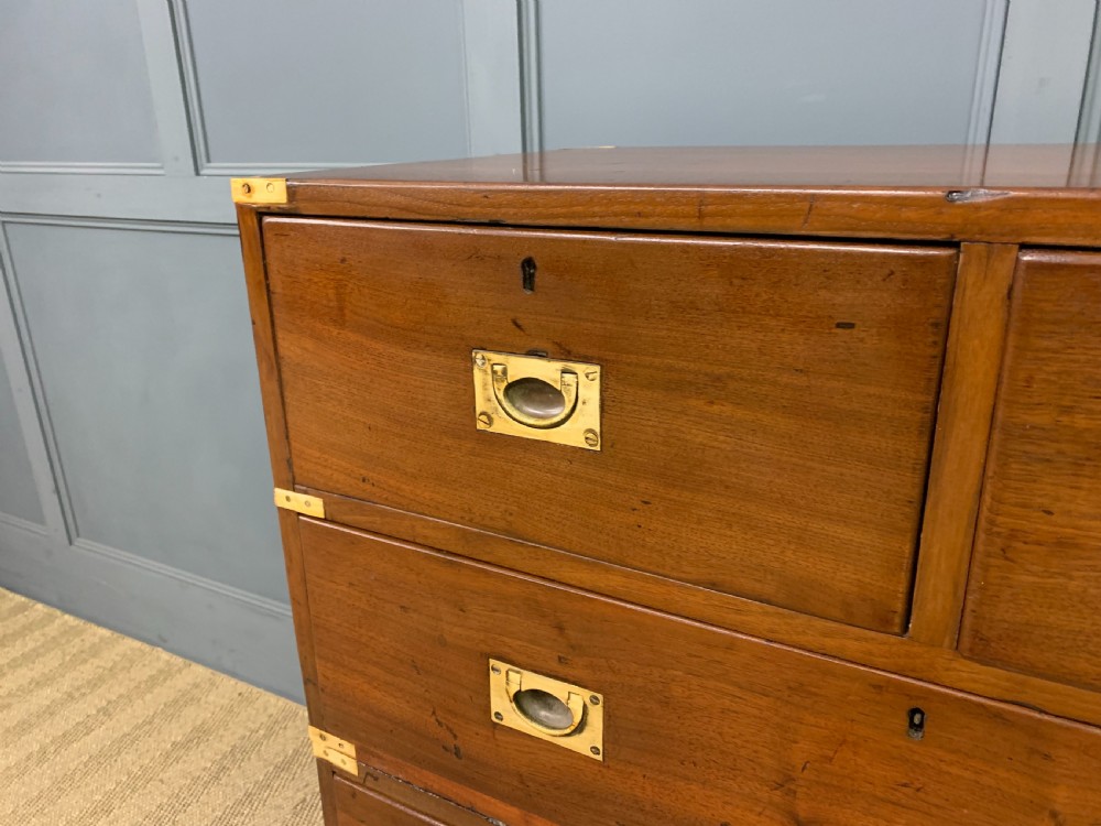 Victorian Walnut Military Chest of Drawers View IV