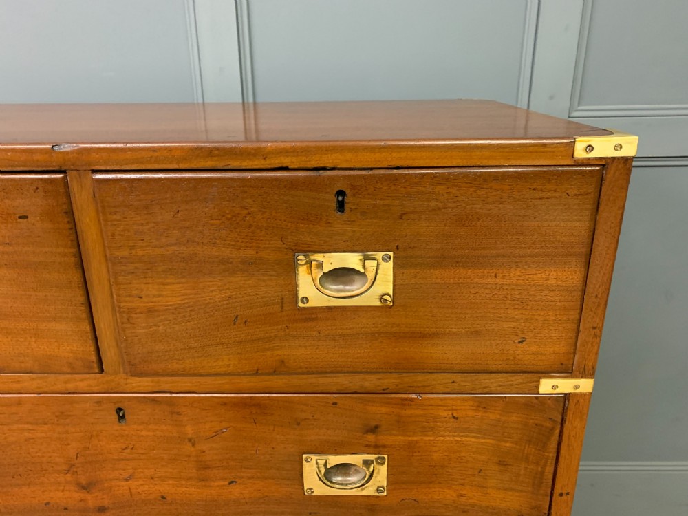 Victorian Walnut Military Chest of Drawers View V