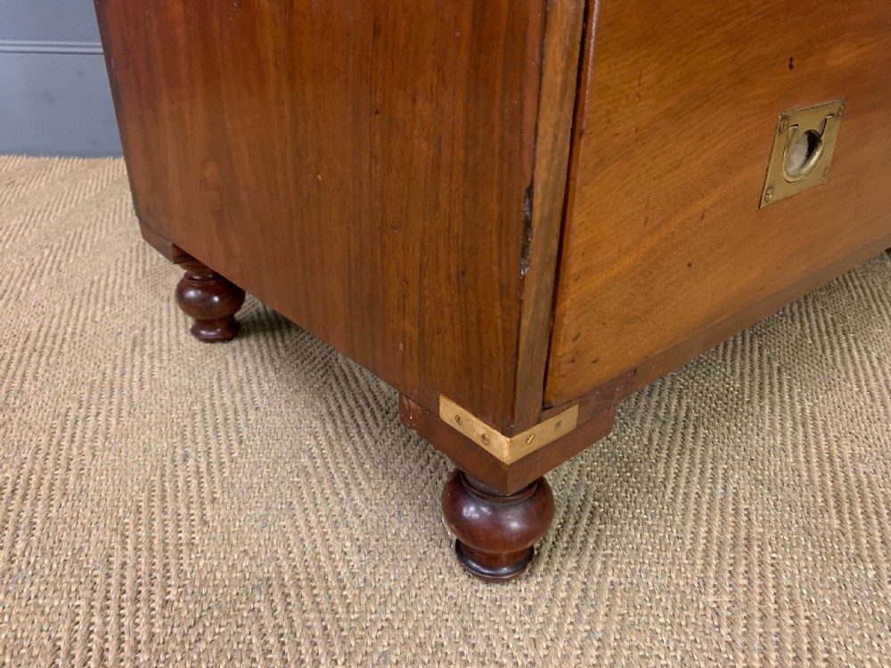 Victorian Walnut Military Chest of Drawers View X