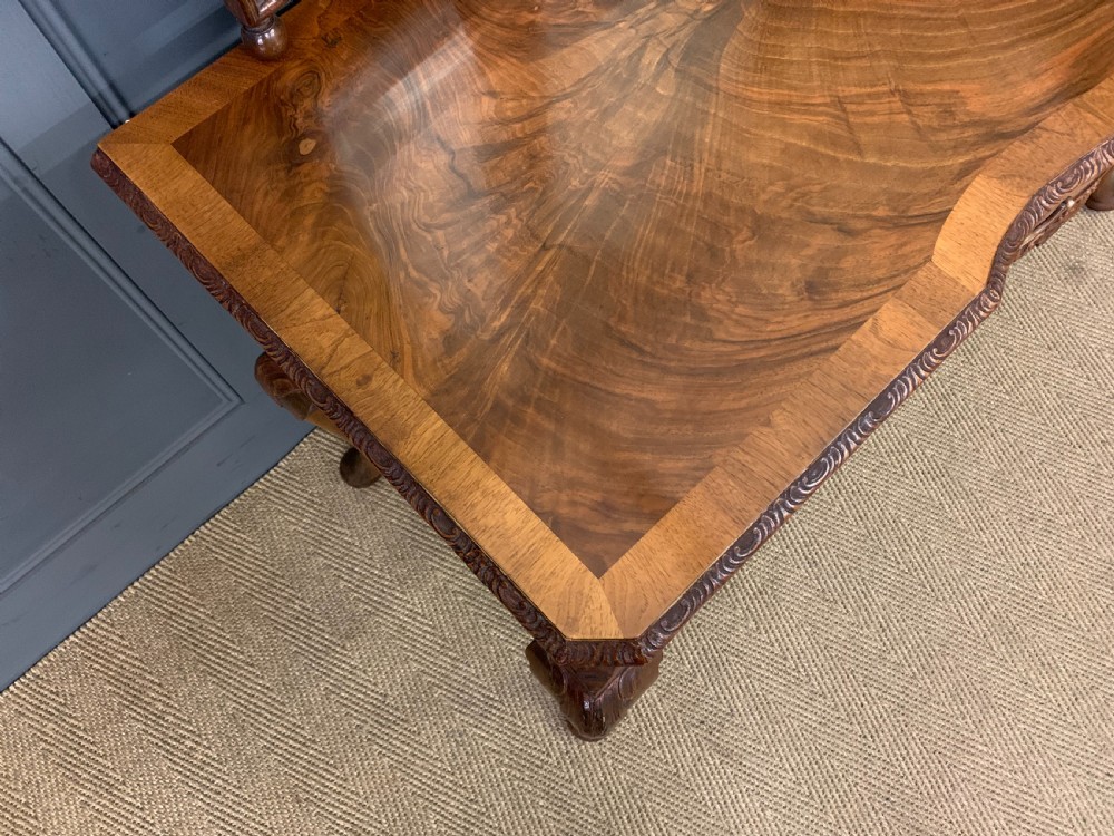Burr Walnut Dressing Table and Stool View XI