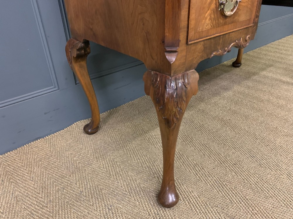 Burr Walnut Dressing Table and Stool View XII