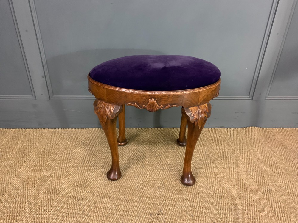 Burr Walnut Dressing Table and Stool View XX