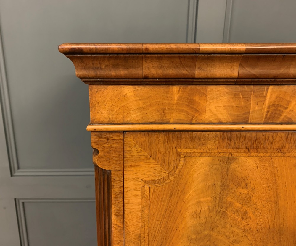 Burr Walnut Cupboard on Stand View IV