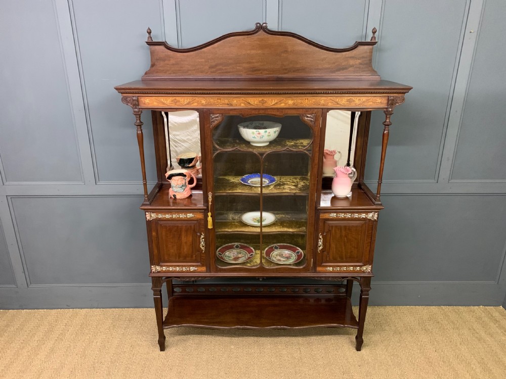 Inlaid Display Cabinet by Maple and Co.