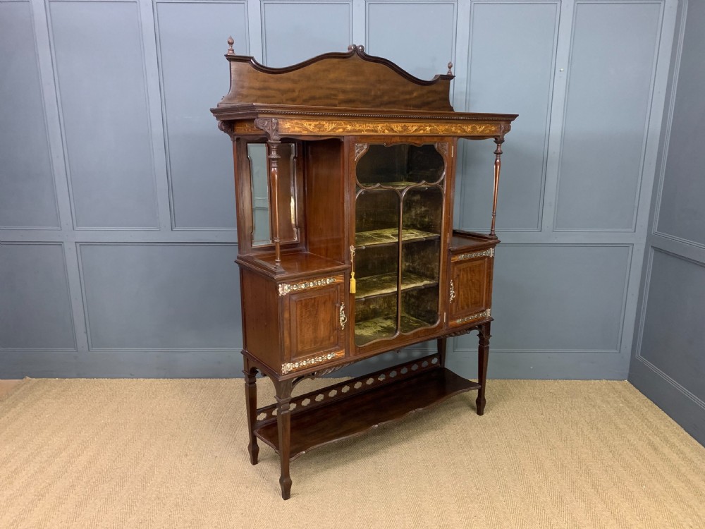 Inlaid Display Cabinet by Maple and Co. View XV