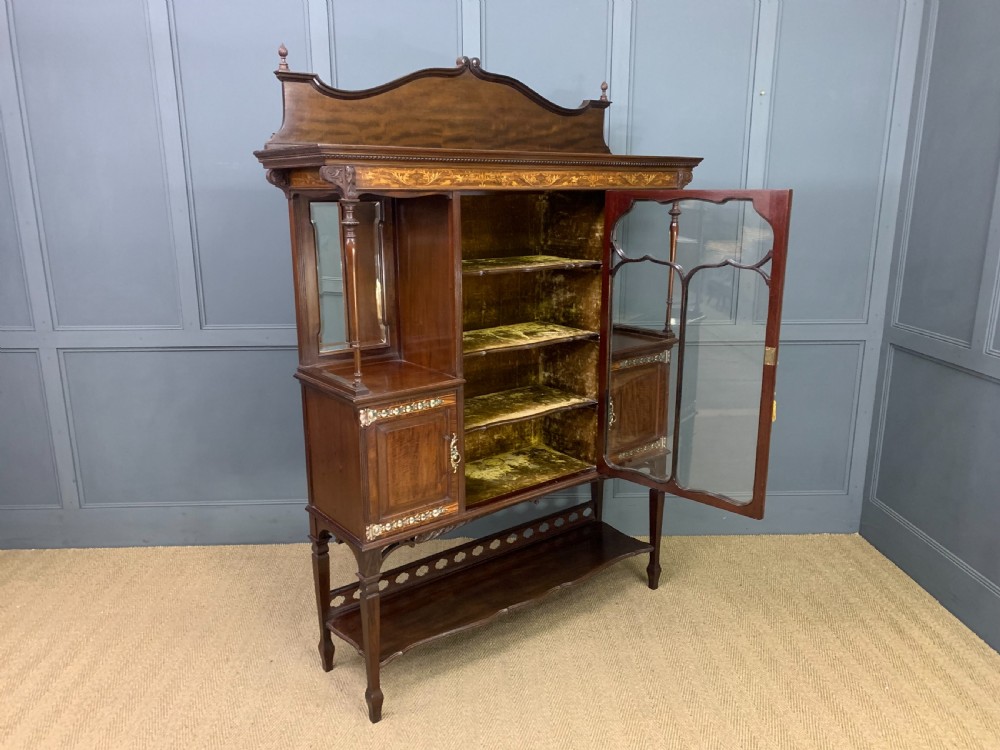Inlaid Display Cabinet by Maple and Co. View XIX