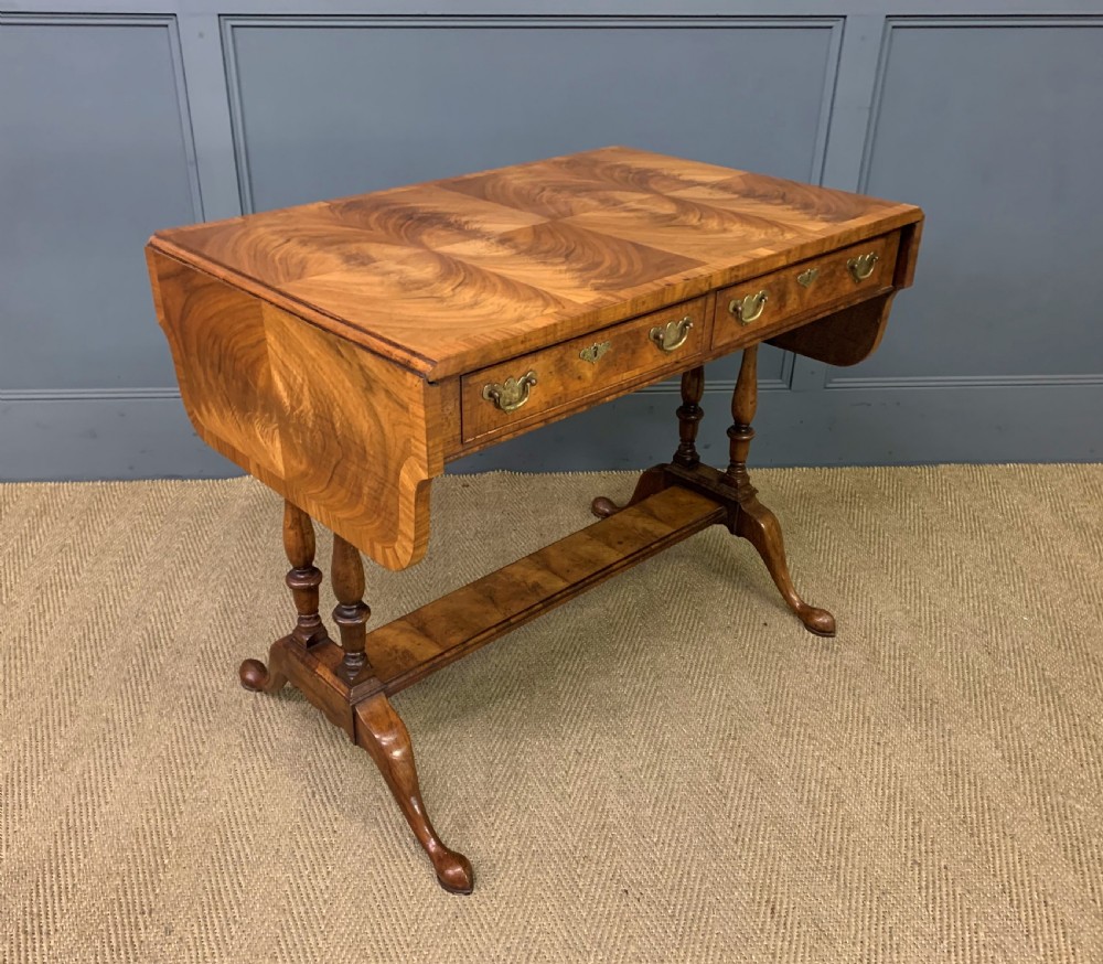 Burr Walnut Sofa Table