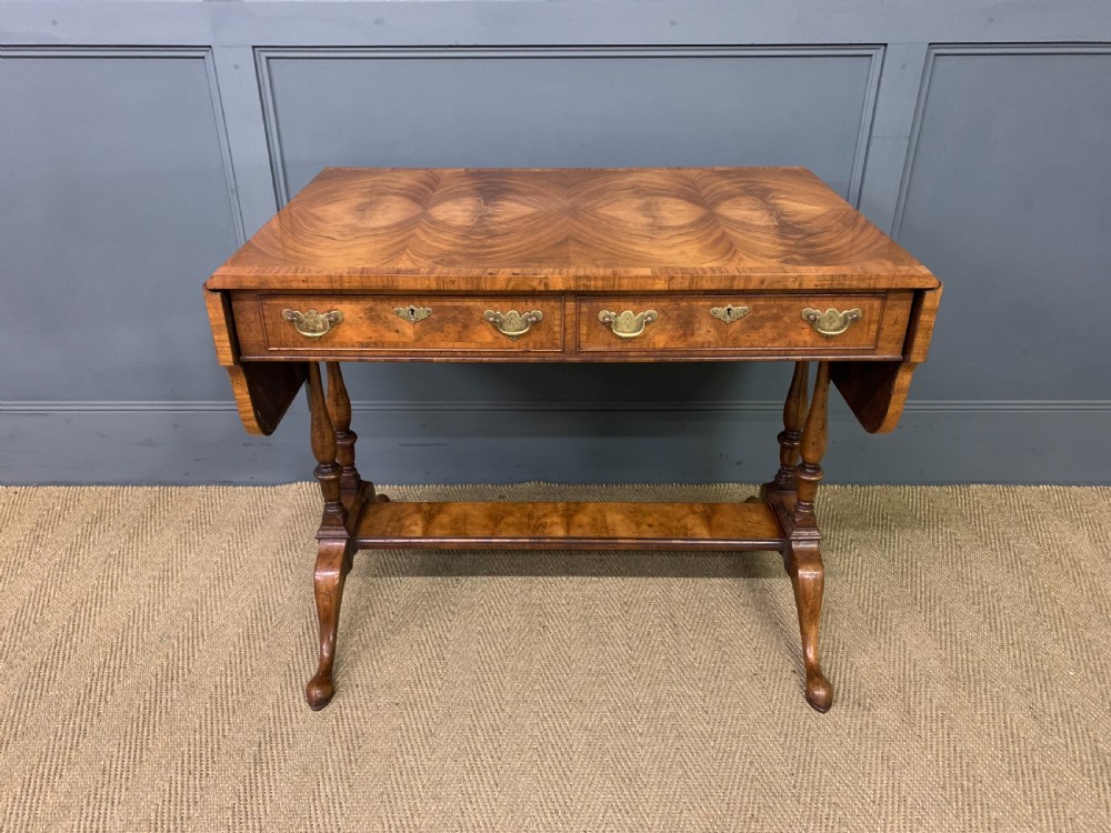 Burr Walnut Sofa Table View II