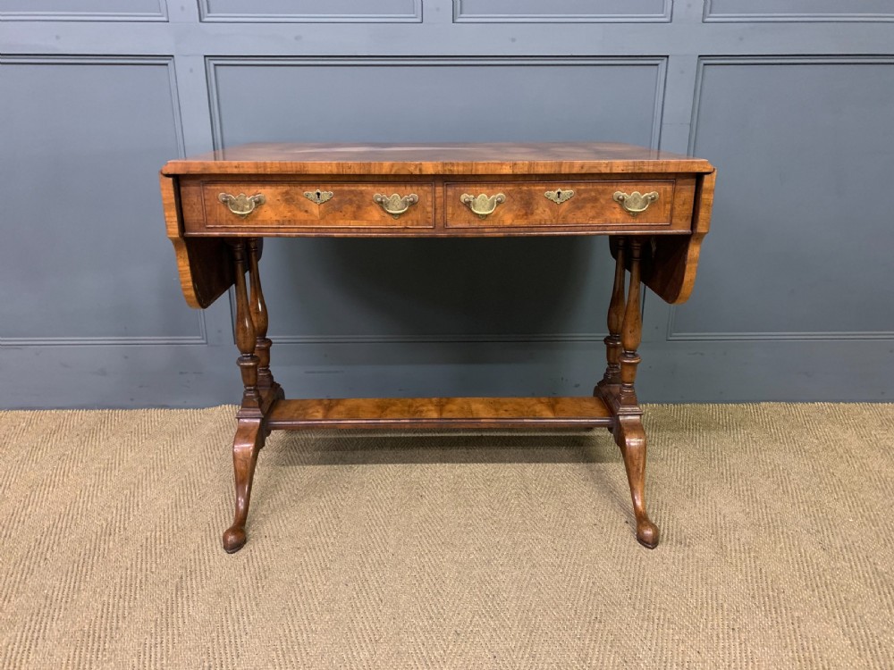 Burr Walnut Sofa Table View III