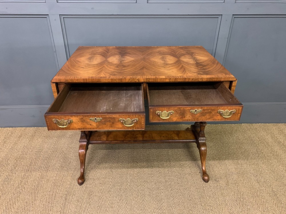 Burr Walnut Sofa Table View VI