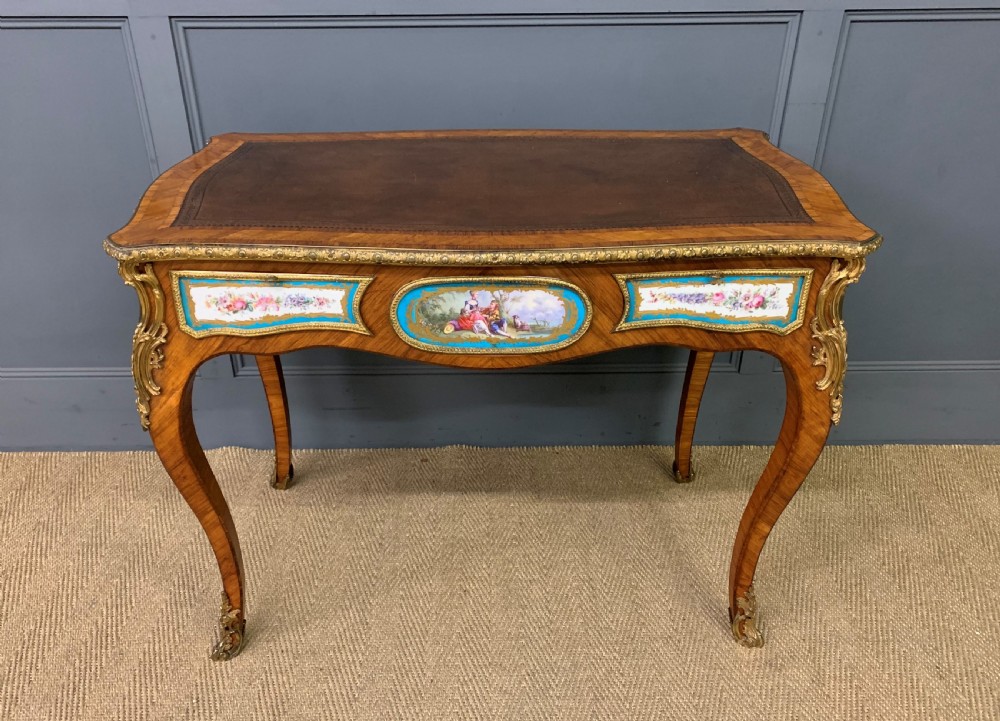 French Tulip Wood Bureau Plat View II
