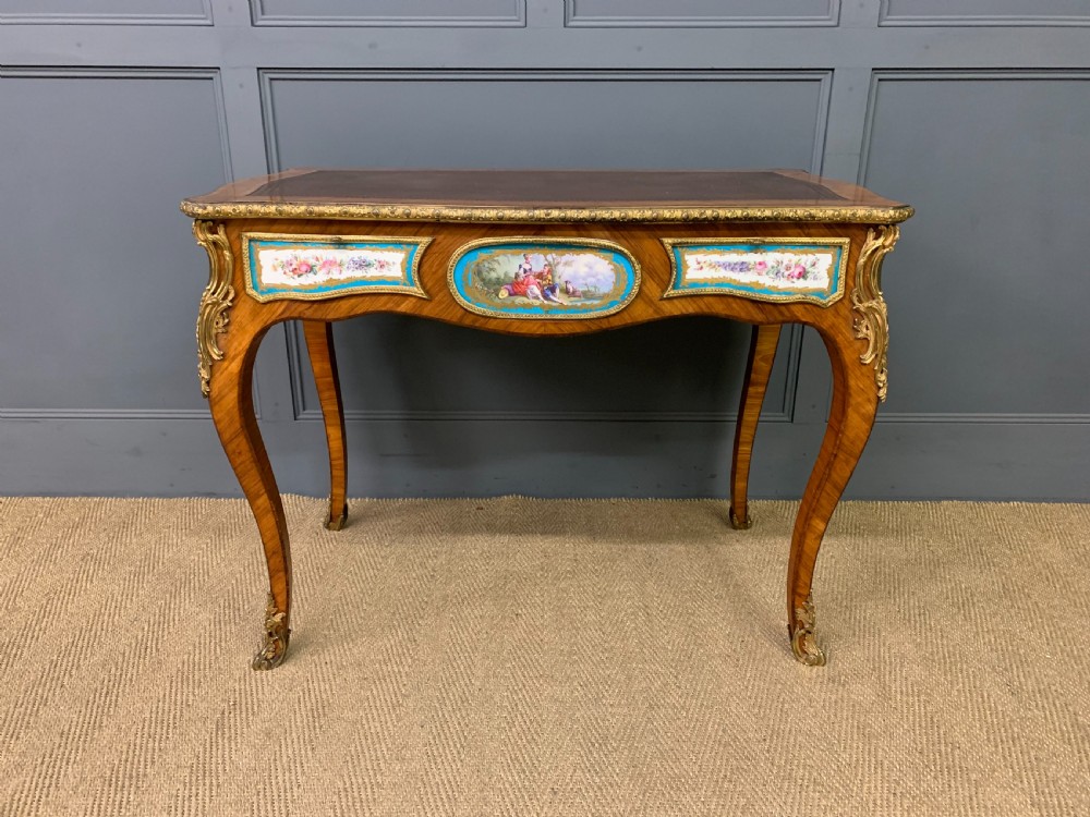 French Tulip Wood Bureau Plat View III