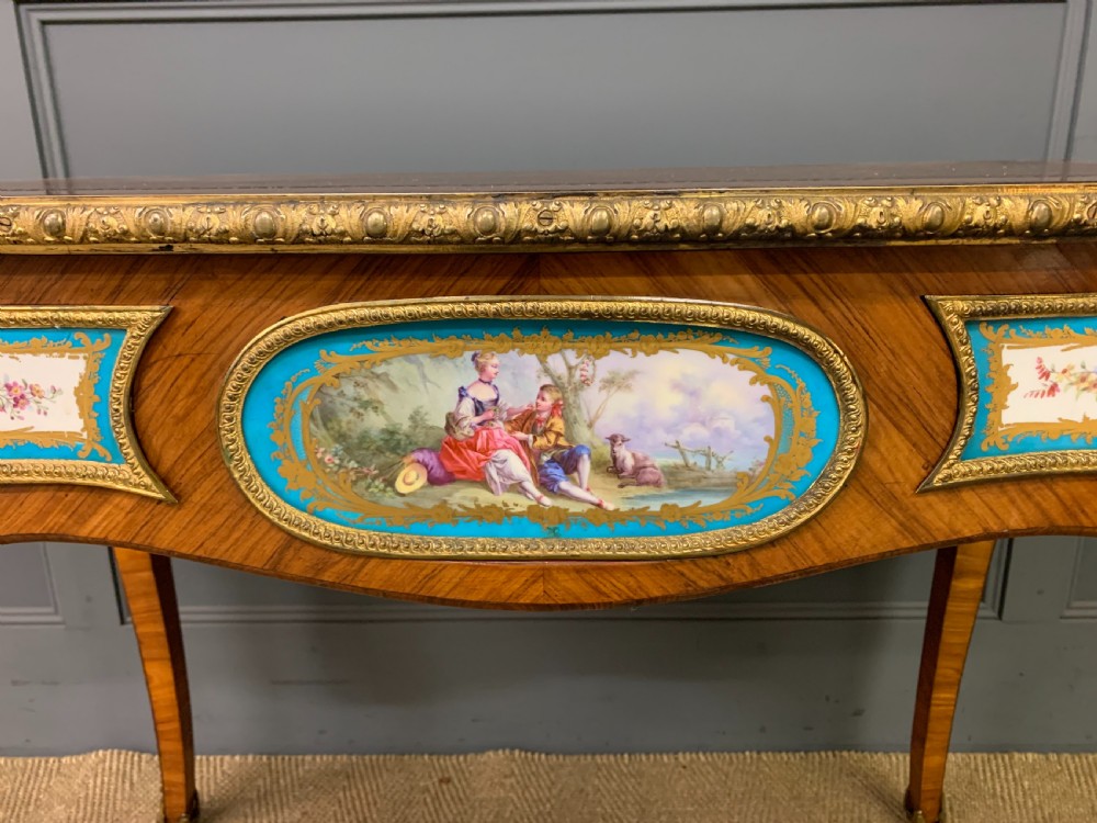 French Tulip Wood Bureau Plat View V
