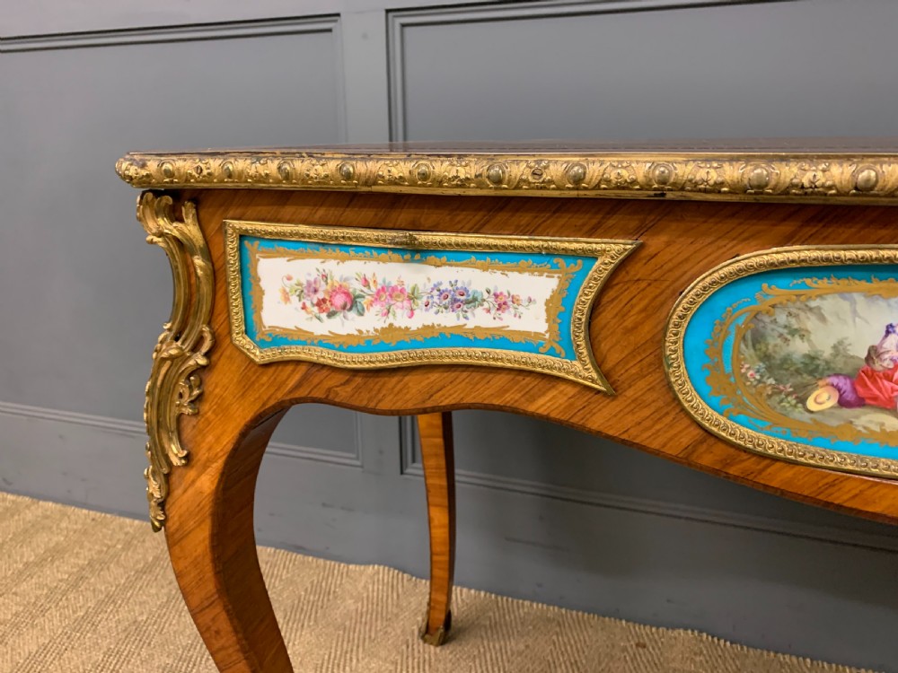 French Tulip Wood Bureau Plat View VI