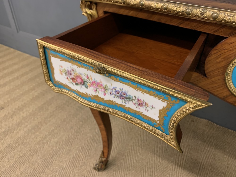 French Tulip Wood Bureau Plat View VIII