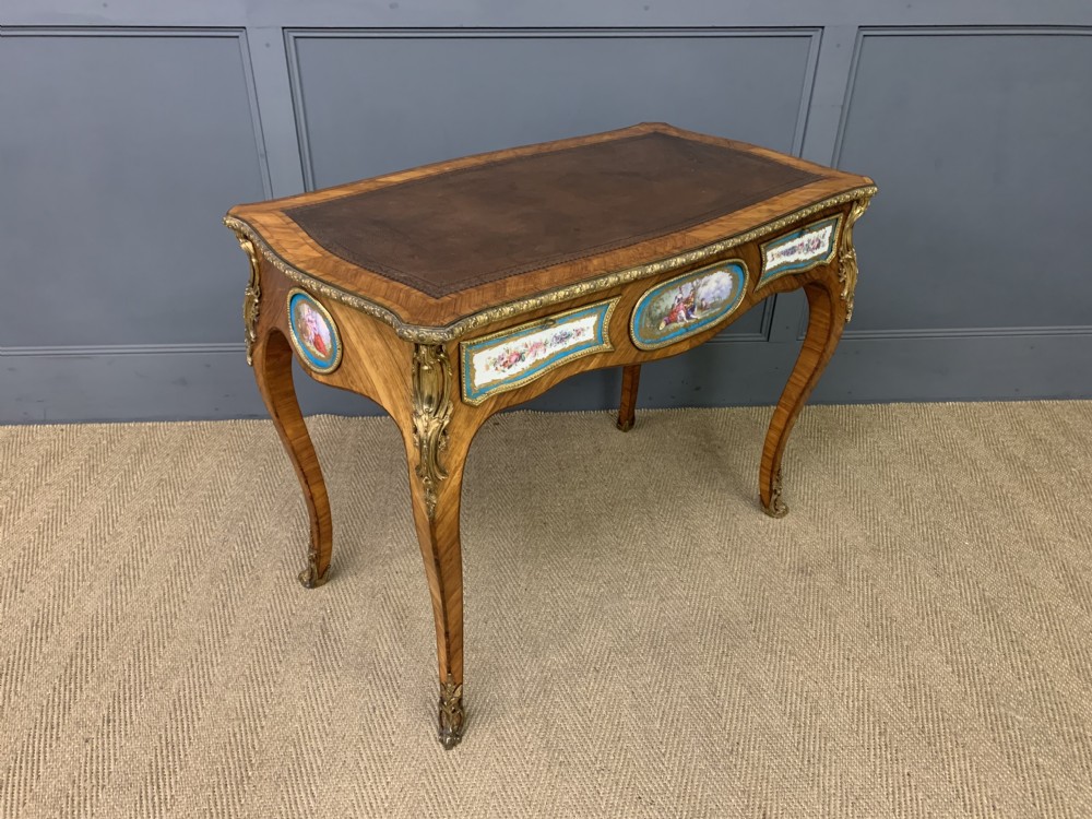 French Tulip Wood Bureau Plat View IX
