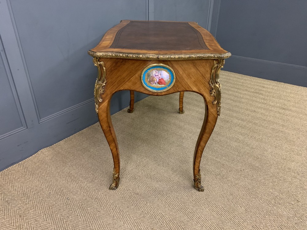 French Tulip Wood Bureau Plat View X