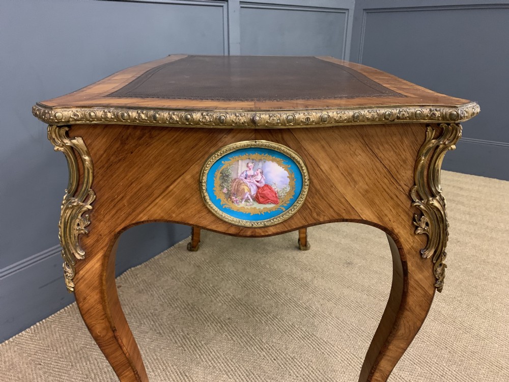 French Tulip Wood Bureau Plat View XI