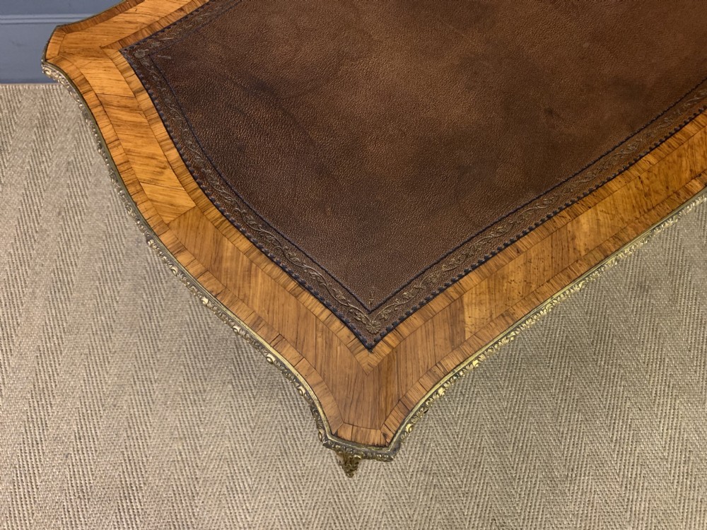 French Tulip Wood Bureau Plat View XIII