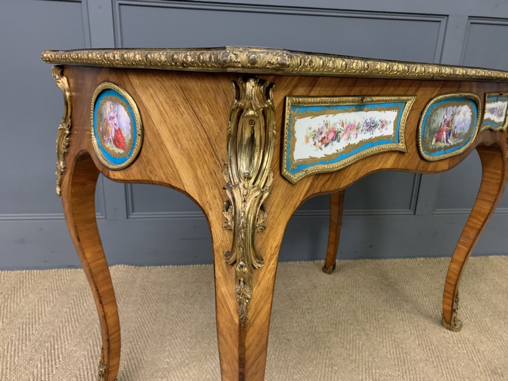 French Tulip Wood Bureau Plat View XV