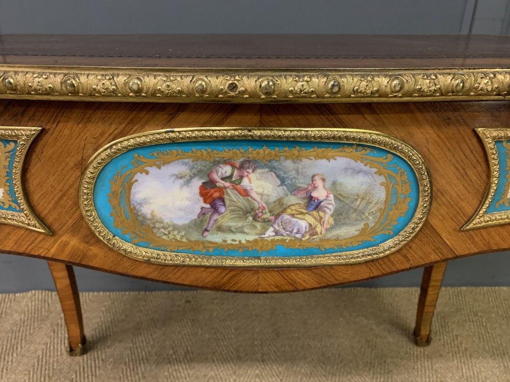 French Tulip Wood Bureau Plat View XXI