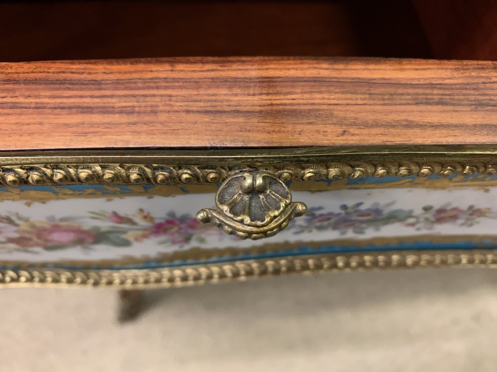 French Tulip Wood Bureau Plat View XXII