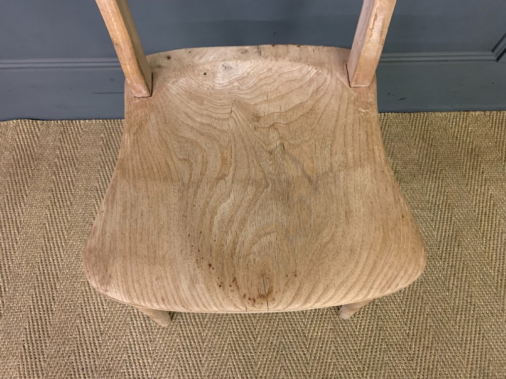 Set of 4 Bleached Country Kitchen Chairs View V