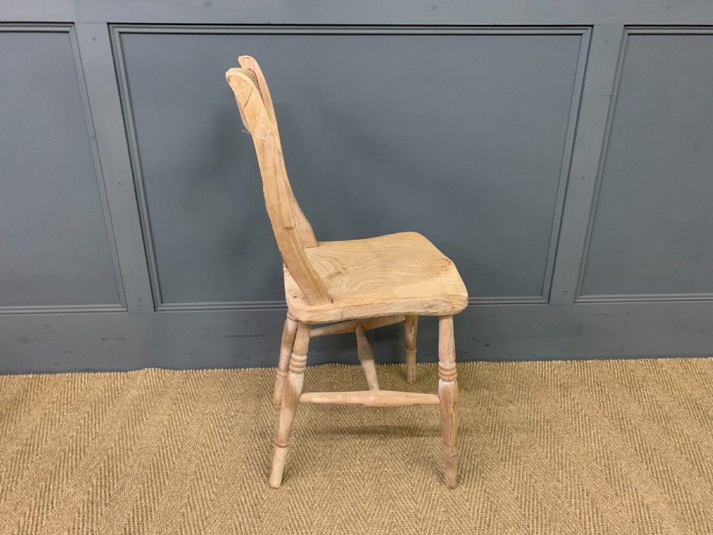 Set of 4 Bleached Country Kitchen Chairs View VIII