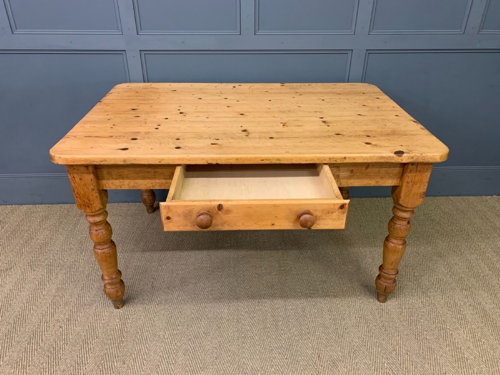 Victorian Pine Kitchen Table View VII