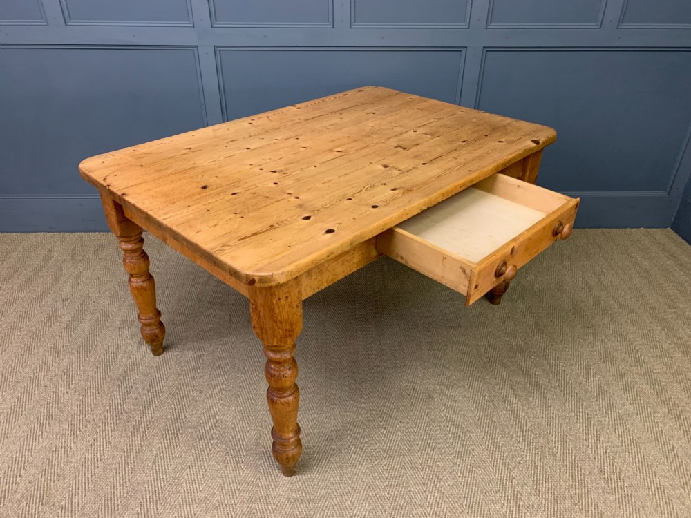 Victorian Pine Kitchen Table View VIII