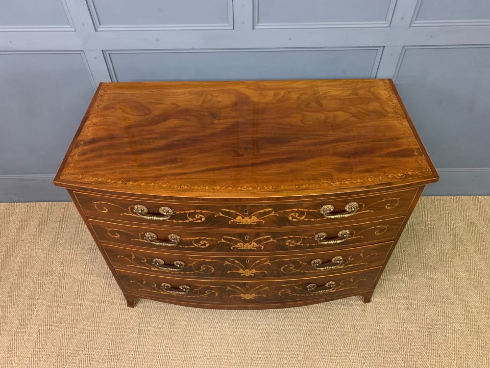 Gillows Georgian Inlaid Mahogany Chest of Drawers View III