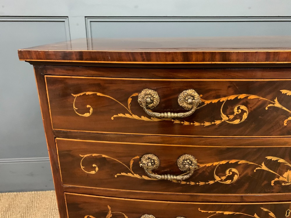 Gillows Georgian Inlaid Mahogany Chest of Drawers View IV