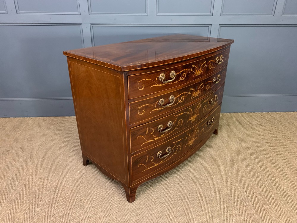 Gillows Georgian Inlaid Mahogany Chest of Drawers View X