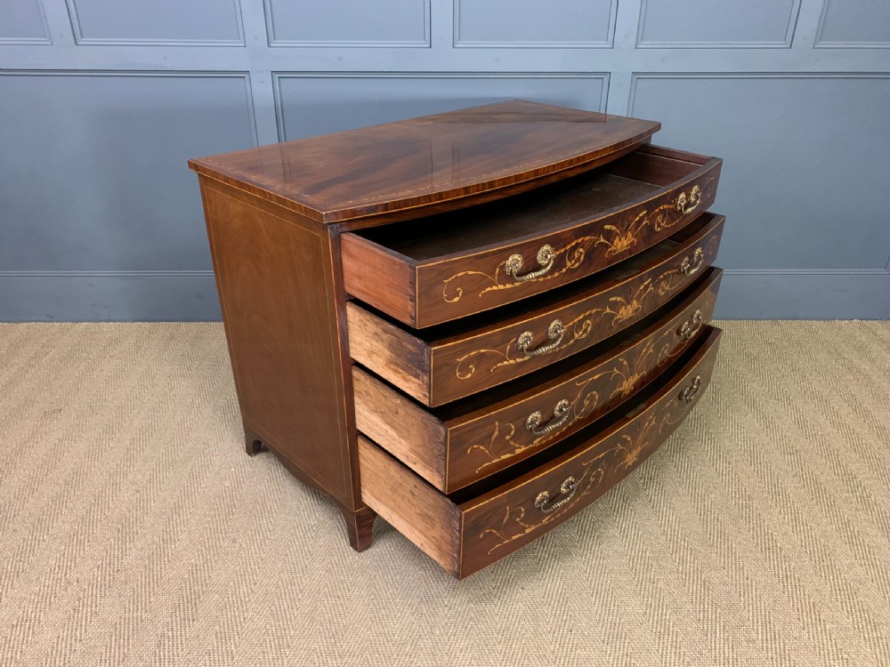 Gillows Georgian Inlaid Mahogany Chest of Drawers View XV